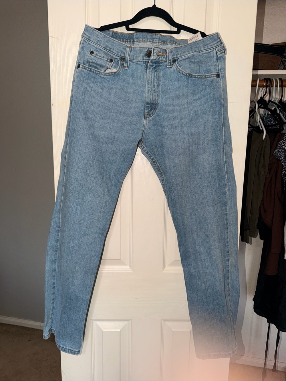 Wrangler Light Wash Men's Straight Jeans